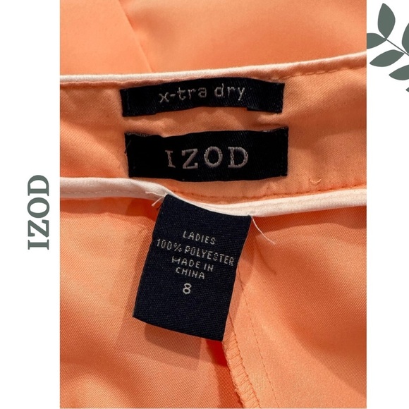 🛍️3/$40 IZOD Performance Skort | Golf & Tennis Wear | Piped Detail Size 8 - Picture 6 of 6
